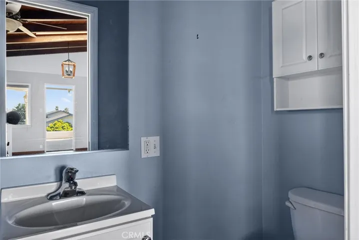 Half bath off of kitchen.