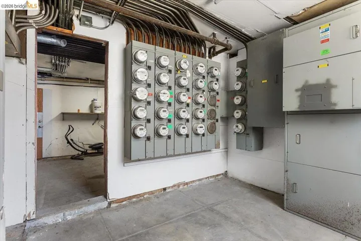 Utility room featuring electric meter