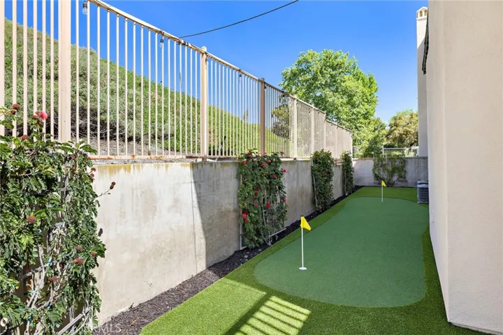 Brand new putting green