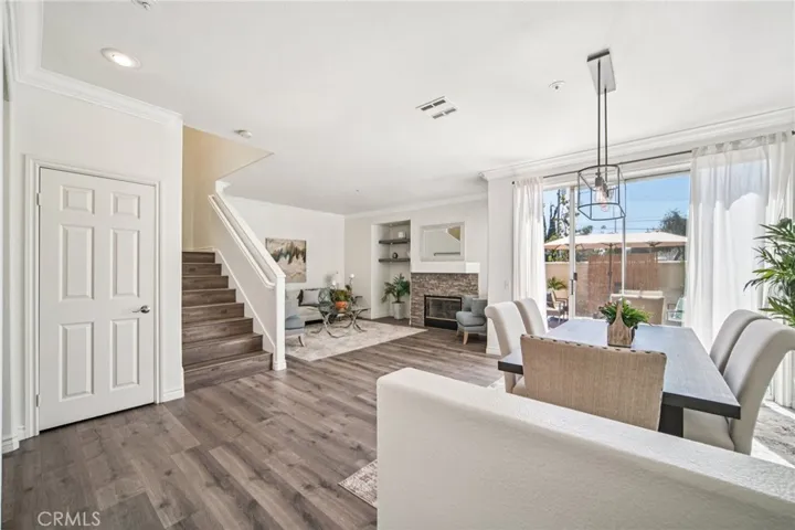 Dining and Living Room with access to the patio