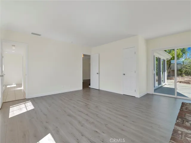 Family Room With Slider To Back Yard