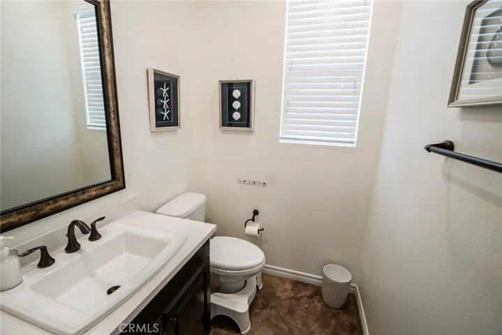 Downstairs powder room