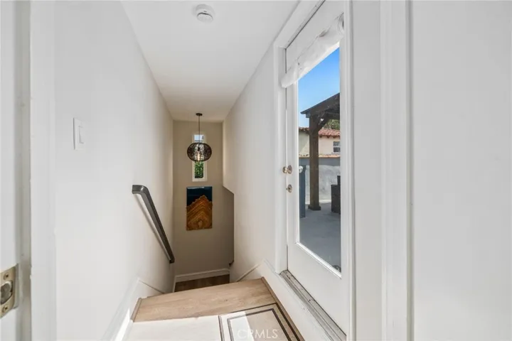 Upstairs entry to roof deck.