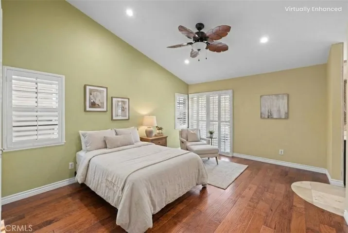 Virtually staged Primary Suite