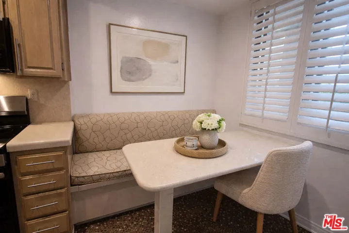 Kitchen nook virtually staged