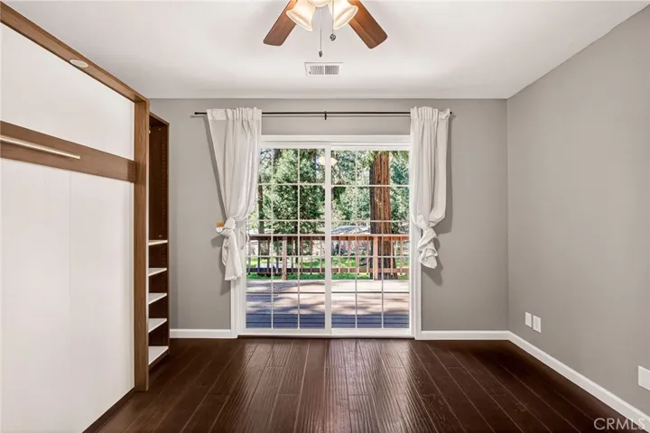 2nd bedroom with slider to deck