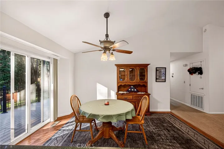 adjacent dining room