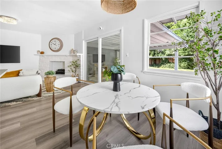 Dining room and living room