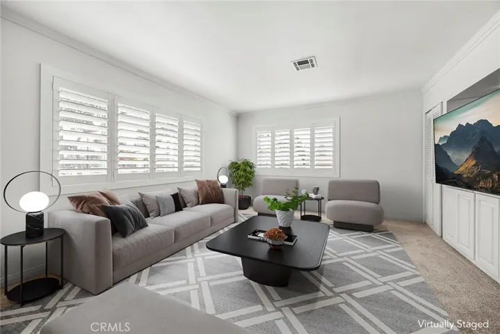 Living room- virtually enhanced