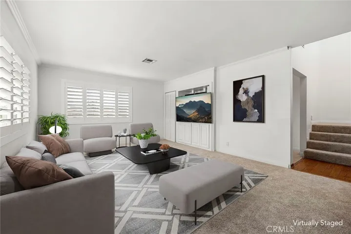 Living room- virtually enhanced
