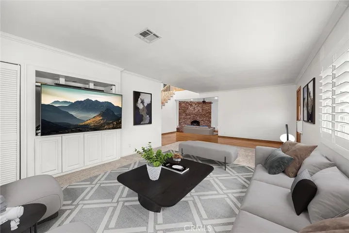 Living room- virtually enhanced