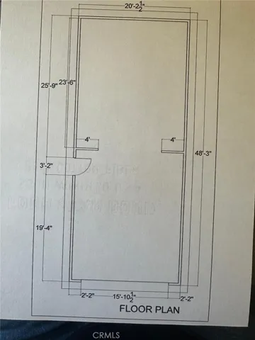 Floor Plan for ( 4 car garage on the back