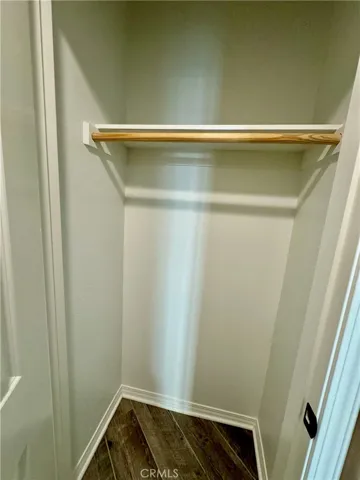 This convenient coat closet is big enough for your guests and your belongings.
