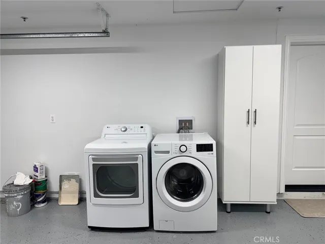 Laundry in Garage