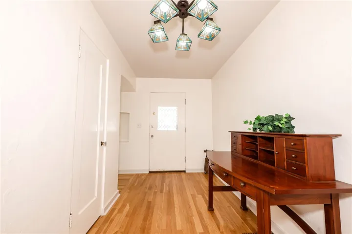 Entry hall looking from cross hall to front door