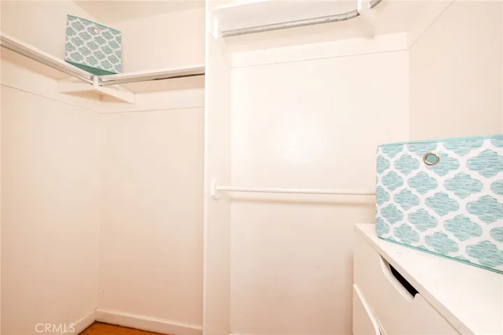 Walk-in closet with Built-in dresser
