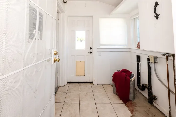 Laundry Room has backyard exit