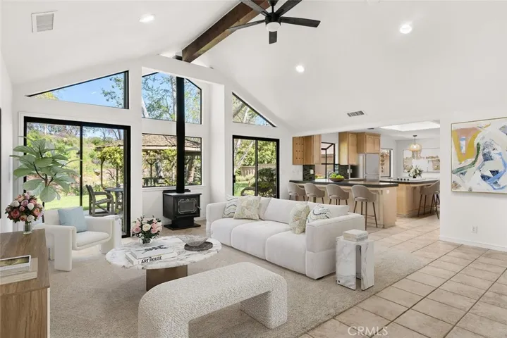 Virtually staged - Living Room