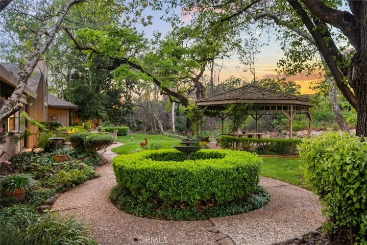 Lush landscaping