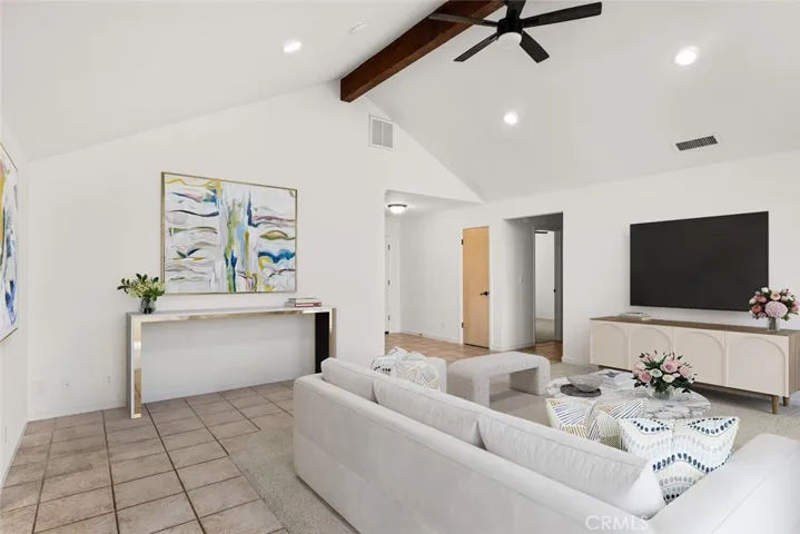 Virtually staged - Living Room