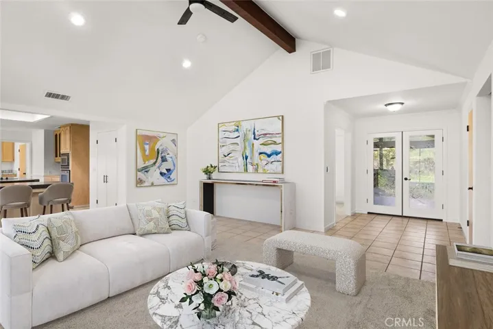 Virtually staged - Living Room