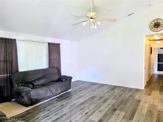 VAULTED CEILING WITH FAN. LIKE NEW FLOORING
