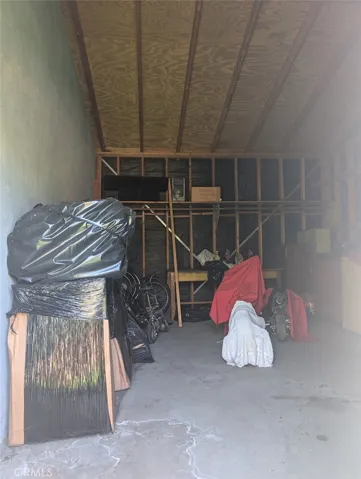 Storage on the back of the garage
