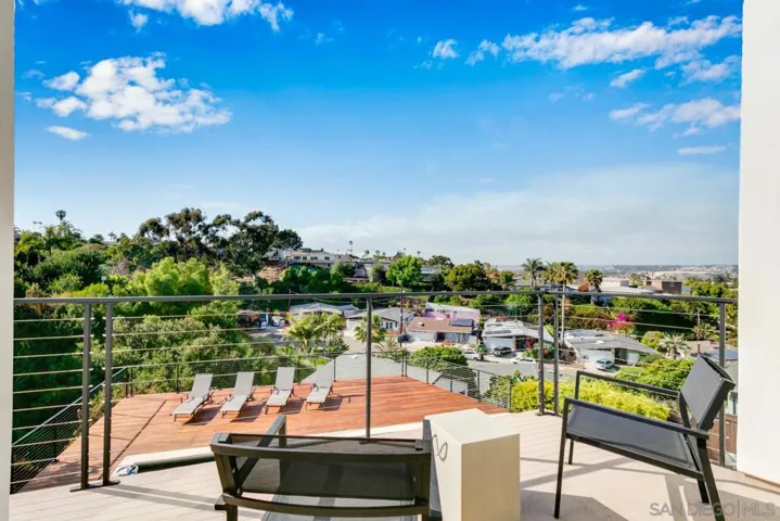 Second Floor balcony overlooking pool with great views of San Diego!