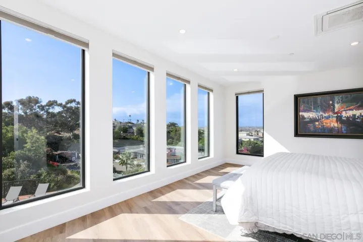 Primary Bedroom on second floor with views of San Diego!