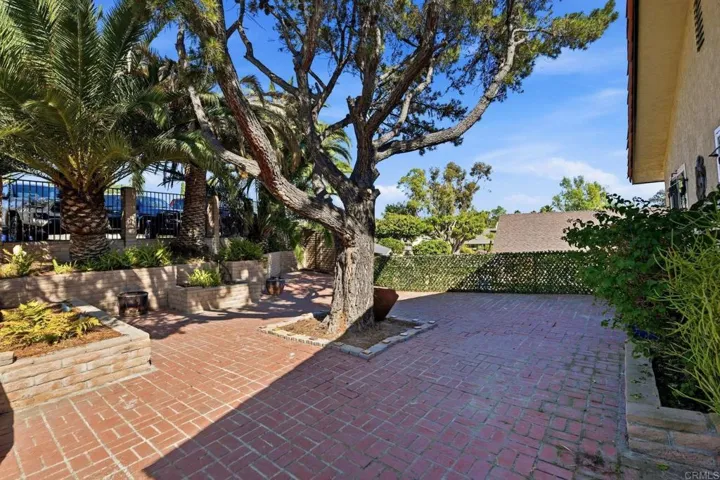 Brick Lined Front Courtyard