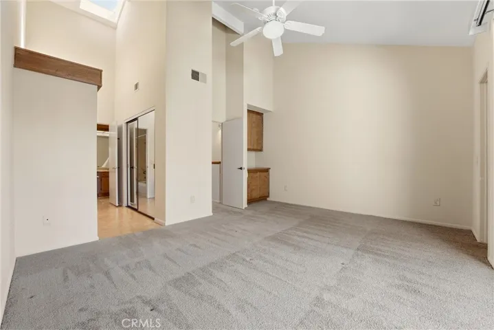 Not that you ever need it but in case, you have a ceiling fan in your primary bedroom