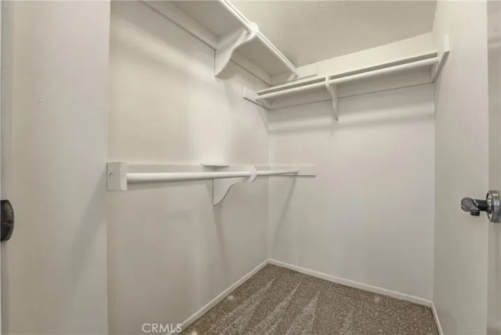 Walk-in closet in the primary bedroom