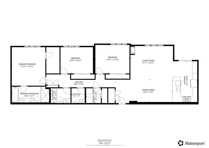 10913 Whipple St Unit 205 Floor Plan