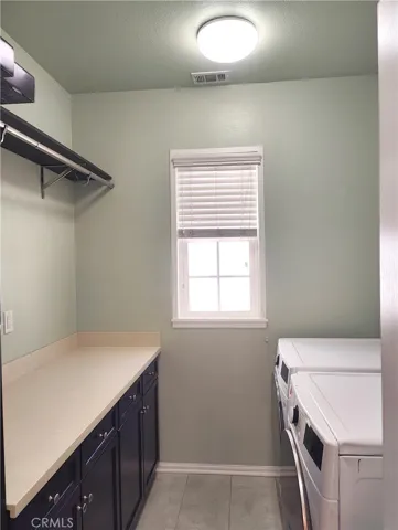 Laundry room with laundry machine for buyer