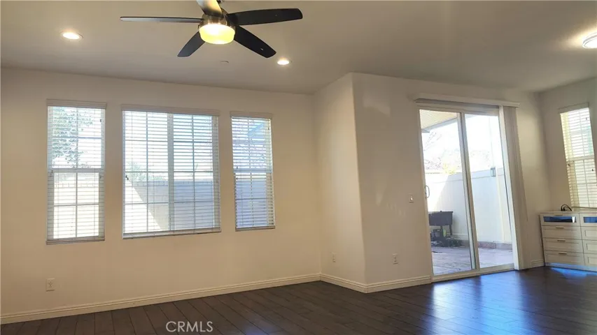 Patio door to backyard