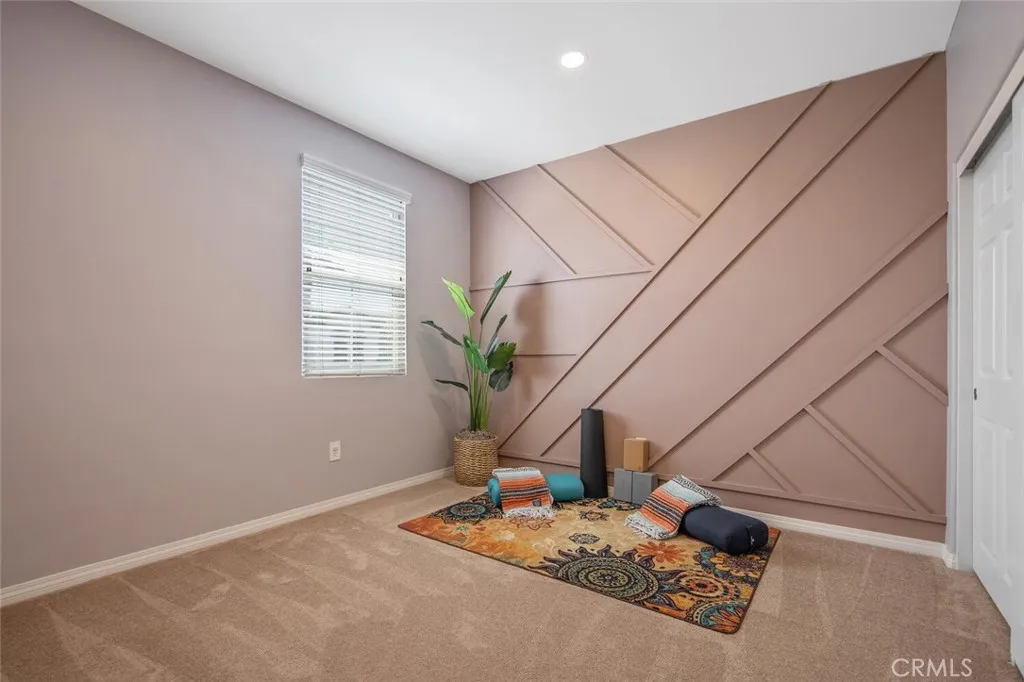 Bedroom 3 currently used as a yoga/guest room