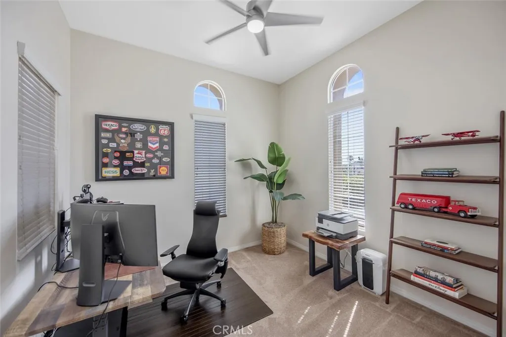 Bedroom 2 (Home office) with windows on 3 sides bring natural light to the workspace