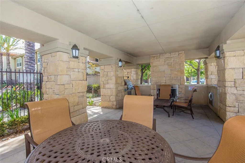 Shaded tables and BBQ's are part of the common areas