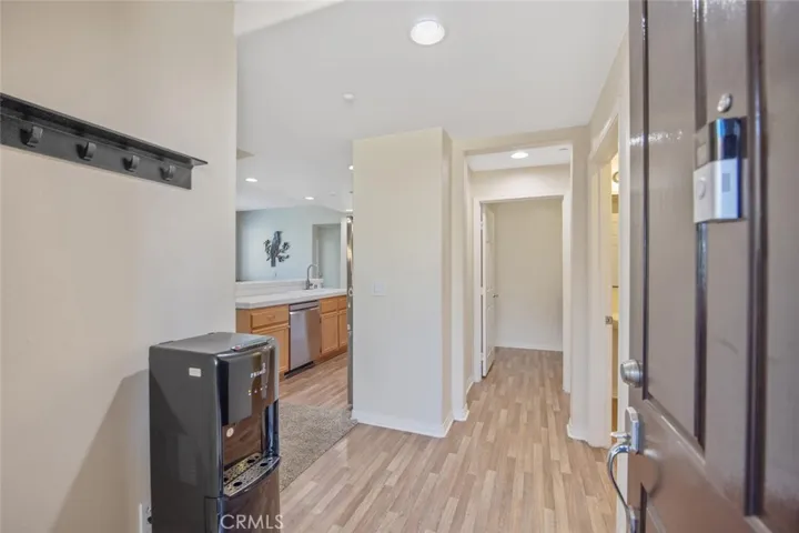 Convenient laundry and half bath near entry