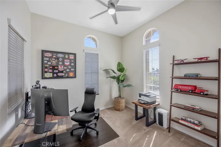 Bedroom 2 (Home office) with windows on 3 sides bring natural light to the workspace