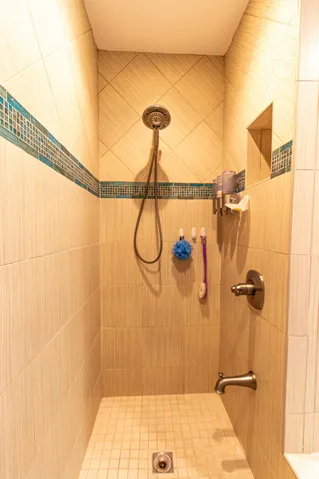 Primary step down shower
