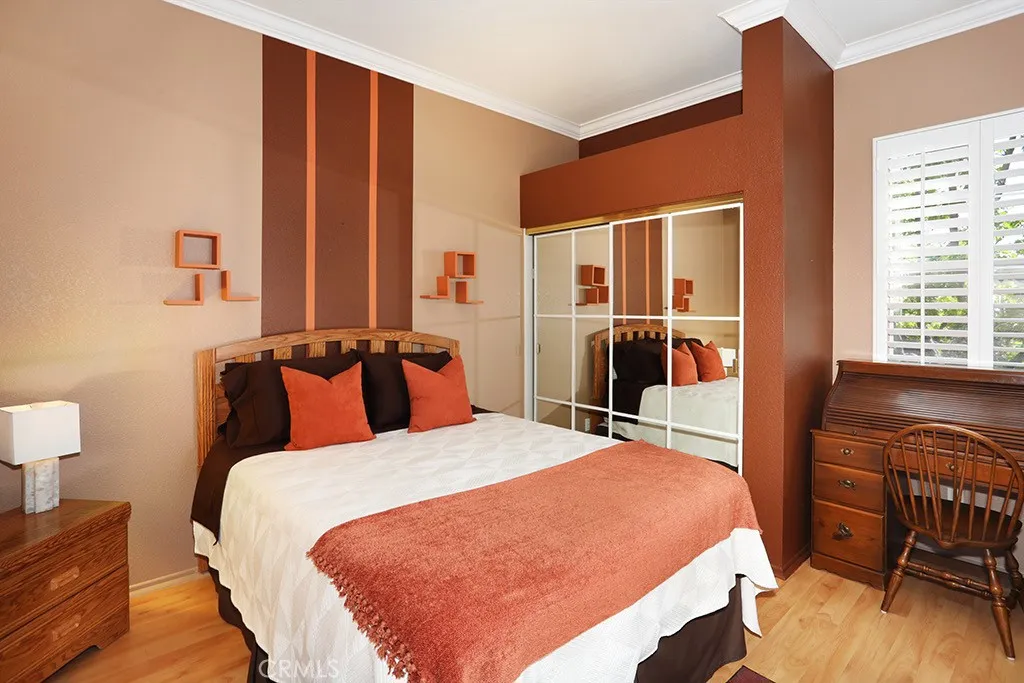 Bedroom #2 is also quite spacious with double mirrored closet doors.
