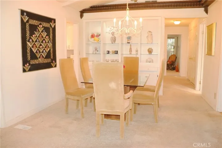 DINING AREA WITH BUFFET STORAGE