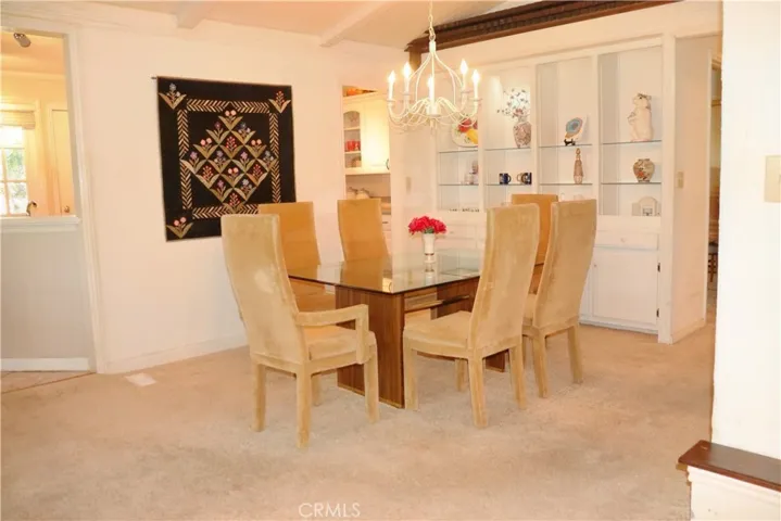 DINING AREA WITH BUFFET STORAGE