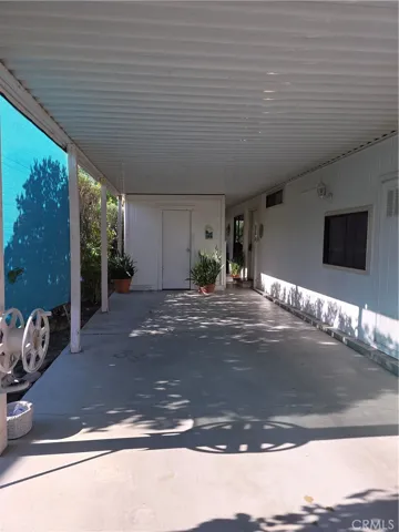 View of Shed on Driveway