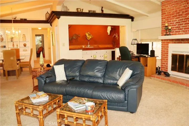 View from Picture windows into living area