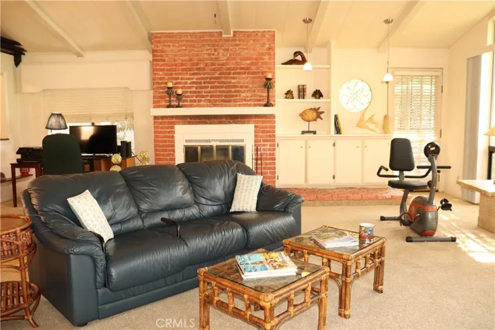 View of Living area and Fireplace.