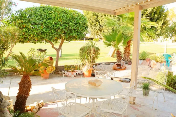 View of Patio and Golf Course