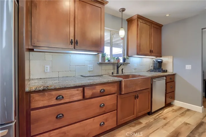 Copper Farmstyle Sink & Custom Cabinets.