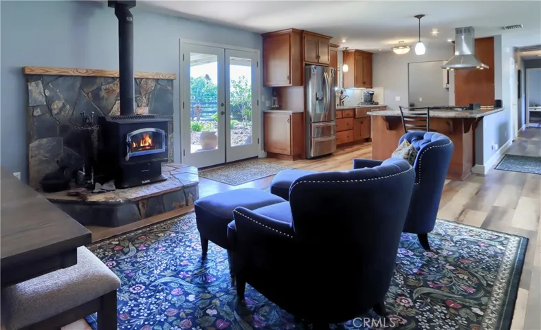 Family Room open to Gourmet Kitchen.